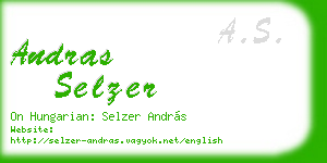 andras selzer business card